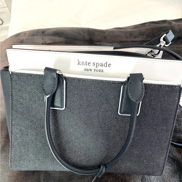 Kate Spade Denim Blue and White Women's Bag - Picture 1 of 10
